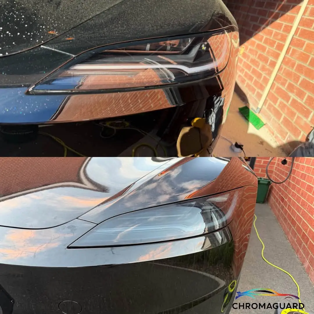 Smoked headlight tint detail